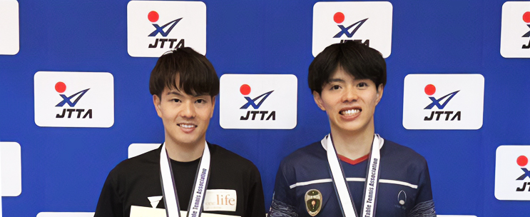 「2025年全日本社会人卓球選手権大会」男子ダブルスで龍崎選手が3位入賞